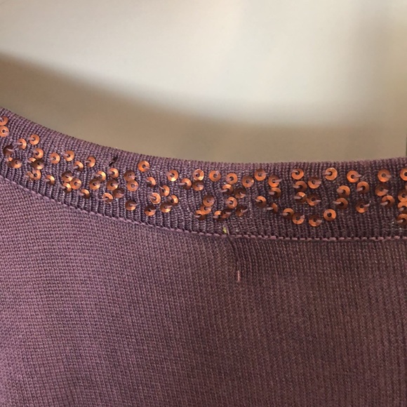 NWOT SIGRID OLSEN SILK FLORAL & BEADED TOP - Picture 7 of 8